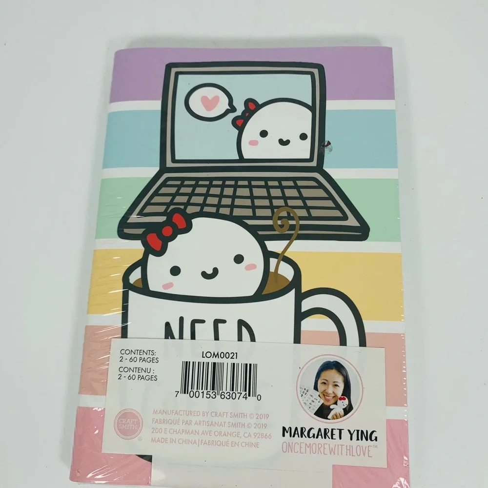Once More With Love Margaret Ying Small Journal 2pk Plan My Life Kawaii Cute - Picture 3 of 5